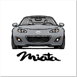 MX5 Miata NC2 Liquid Silver Posters and Art